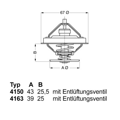 Слика на Термостат WAHLER 4150.83D50 за камион MAN F 2000 26.463 DFC, DFLC - 460 коњи дизел