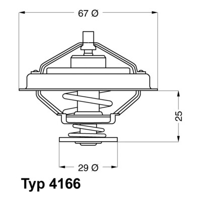 Слика на Термостат WAHLER 4166.79D за камион Iveco M 115-17 - 169 коњи дизел