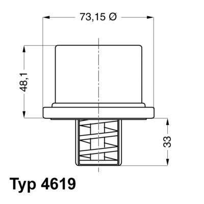 Слика на Термостат WAHLER 4619.82 за камион Volvo F 12/360 - 356 коњи дизел