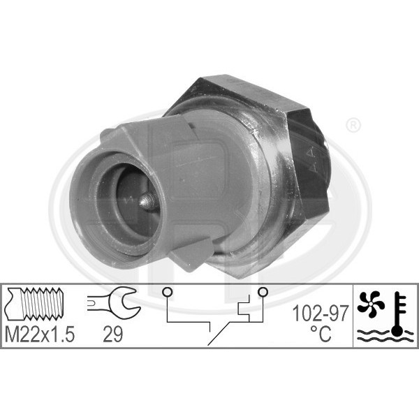 Слика на Термо прекинувач за вентилатор ERA 330185 за Ford Escort 7 (gal,aal,abl) 1.8 16V - 115 коњи бензин