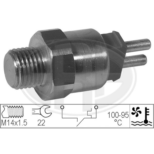 Слика на Термо прекинувач за вентилатор ERA 330190 за Mercedes E-class (w124) 200 (124.020) - 102 коњи бензин