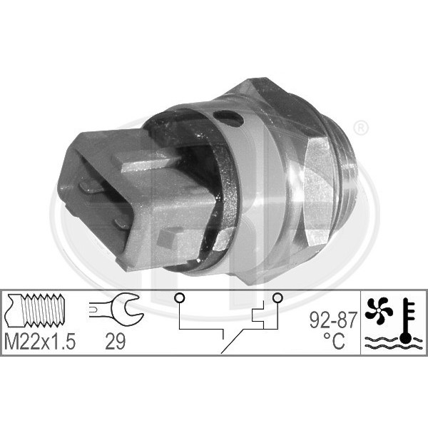 Слика на Термо прекинувач за вентилатор ERA 330194 за Citroen ZX Break N2 1.9 D - 68 коњи дизел
