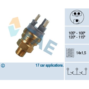 Слика на Термо прекинувач за вентилатор FAE 38140