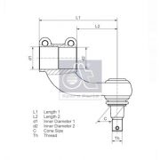 Слика 2 $на Топчеста глава, полуга на менувач DT Spare Parts 1.16331