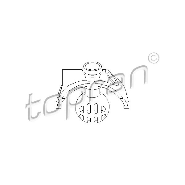 Слика на топчеста глава, полуга на менувач TOPRAN 111 323 за Audi 80 Sedan (89, 89Q, 8A, B3) 2.0 - 112 коњи бензин