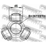 Слика 2 на Трокрак зглоб FEBEST 0116-AGV10