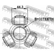 Слика 2 на Трокрак зглоб FEBEST 0216-J10