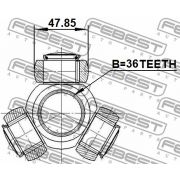 Слика 2 на Трокрак зглоб FEBEST 0216-Z50