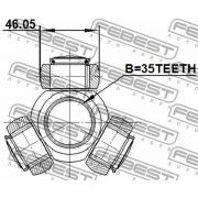 Слика 2 $на Трокрак зглоб FEBEST 0416-CW5
