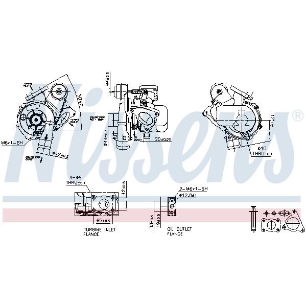 Слика на турбина, полнење со воздух NISSENS 93094 за Citroen Jumpy BOX BS,BT,BY,BZ 2.0 HDi 95 - 94 коњи дизел