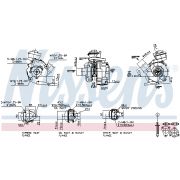 Слика 1 $на Турбина, полнење со воздух NISSENS 93216