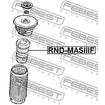 Слика на ударен буфер за амортизер FEBEST RND-MASIIIF за Renault Master 3 Platform (EV,HV,UV) 2.3 dCi [RWD] (UV0C, UV0D, HV0C, HV0D) - 101 коњи дизел