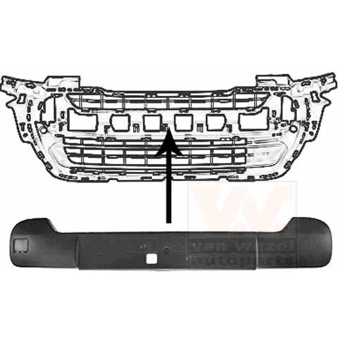 Слика на украсна/заштитна лајсна, браник VAN WEZEL 4014580 за Peugeot 308 CC 2.0 HDi - 140 коњи дизел
