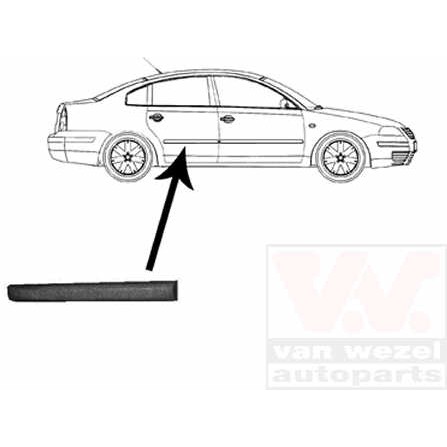 Слика на Украсна/заштитна лајсна, врата VAN WEZEL 5836426