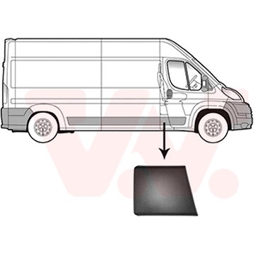 Слика на украсна/заштитна лајсна, страница VAN WEZEL 1651406 за Fiat Ducato BUS 250 130 Multijet 2,3 D - 131 коњи дизел