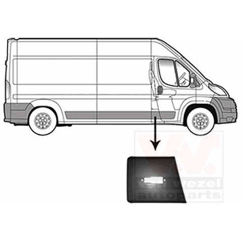 Слика на украсна/заштитна лајсна, страница VAN WEZEL 1651408 за Fiat Ducato BOX 250 115 Multijet 2,0 D - 116 коњи дизел