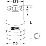 Слика 2 $на Усилена вложка KS TOOLS 515.0922