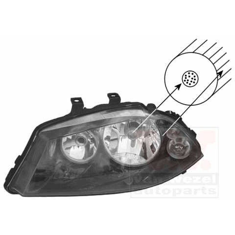 Слика на Фар VAN WEZEL 4917963 за Seat Ibiza 3 (6L) 1.4 16V - 100 коњи бензин