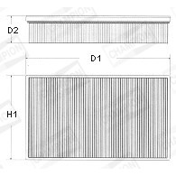 Слика на филтер за воздух CHAMPION U522/606 за Hyundai Accent 1 (X-3) 1.5 i 12V - 88 коњи бензин