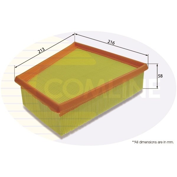 Слика на филтер за воздух COMLINE EAF406 за Skoda Fabia Hatchback 2006 1.2 12V - 60 коњи бензин