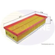 Слика 1 на филтер за воздух COMLINE EAF497