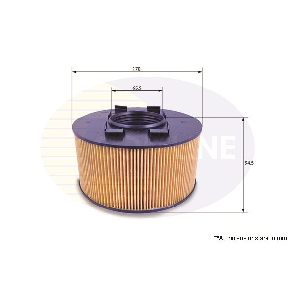 Слика на филтер за воздух COMLINE EAF510 за BMW 3 Touring E46 318 i - 143 коњи бензин