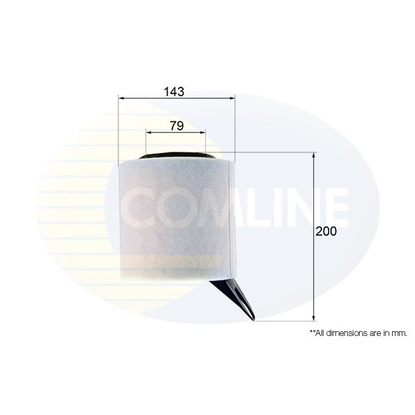 Слика на филтер за воздух COMLINE EAF583 за BMW 3 Coupe E92 318 i - 143 коњи бензин