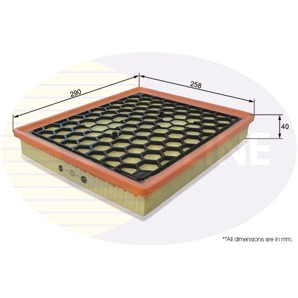 Слика на филтер за воздух COMLINE EAF766 за Opel Insignia Hatchback 2.8 V6 Turbo 4x4 - 260 коњи бензин