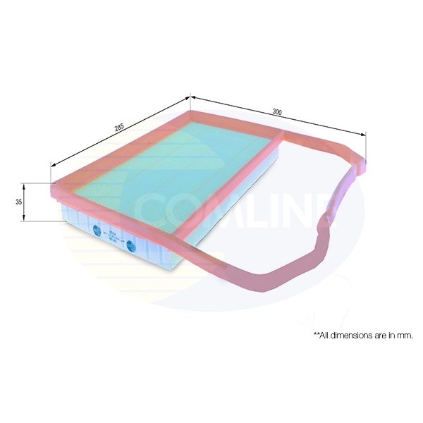Слика на филтер за воздух COMLINE EAF798 за Seat Ibiza 5 ST (6J8) 1.0 TSI - 95 коњи бензин