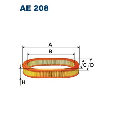 Слика на Филтер за воздух FILTRON AE 208