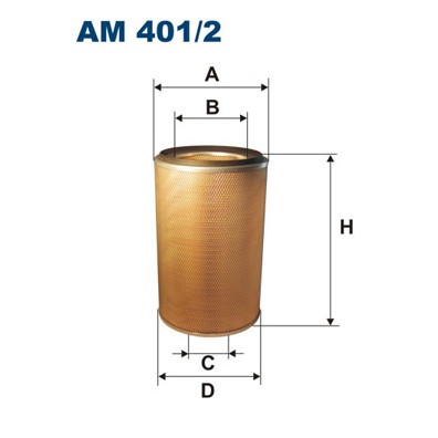 Слика на филтер за воздух FILTRON AM 401/2 за камион Renault Magnum AE 390.19T - 390 коњи дизел