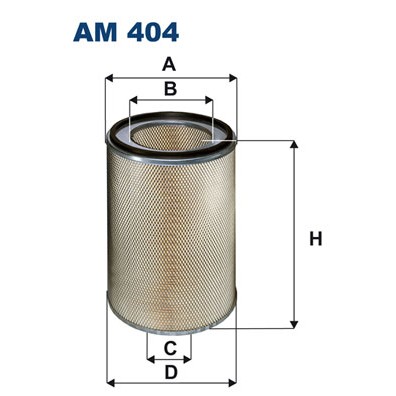 Слика на филтер за воздух FILTRON AM 404 за камион Renault G 170.15 - 173 коњи дизел