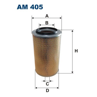 Слика на филтер за воздух FILTRON AM 405 за камион MAN L2000 10.223 F, 10.223 FL - 220 коњи дизел