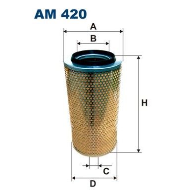 Слика на филтер за воздух FILTRON AM 420 за камион MAN L2000 10.153 F - 155 коњи дизел