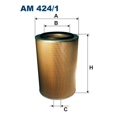 Слика на филтер за воздух FILTRON AM 424/1 за камион Mercedes Actros MP2, MP3 1841, L, LL - 408 коњи дизел