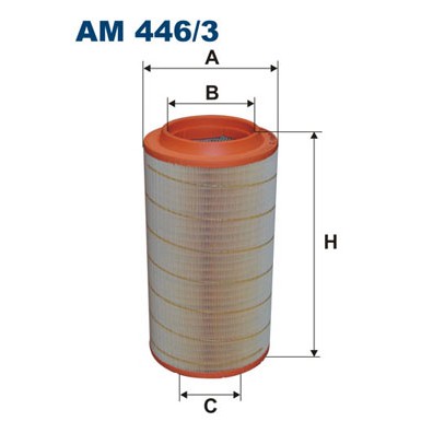 Слика на филтер за воздух FILTRON AM 446/3 за камион MAN TGA 18.310, 18.320 FLLRS, FLLS, FLRS, FLS, FLS-TS - 310 коњи дизел