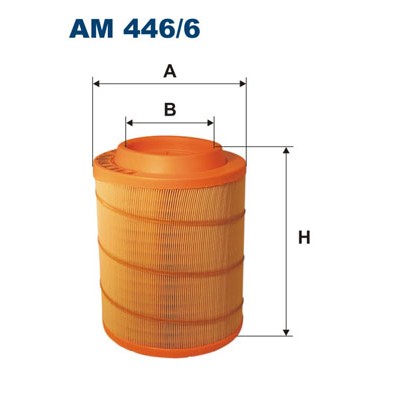 Слика на филтер за воздух FILTRON AM 446/6 за камион MAN TGM 13.240 FAL-LF, FALR-LF - 240 коњи дизел