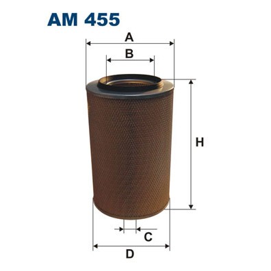 Слика на филтер за воздух FILTRON AM 455 за камион MAN CLA 18.280 FC, 18.280 FRC - 280 коњи дизел