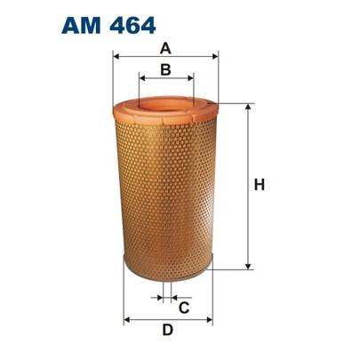 Слика на филтер за воздух FILTRON AM 464 за камион DAF 65 FAV 65.180 - 181 коњи дизел