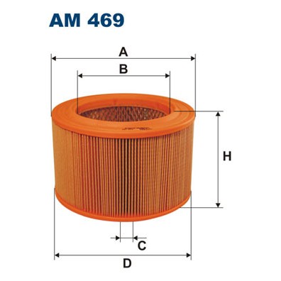 Слика на Филтер за воздух FILTRON AM 469