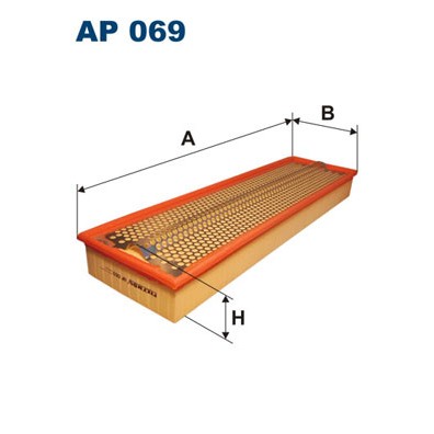 Слика на филтер за воздух FILTRON AP 069 за Merdeces Vario Box 613 D, 614 D (668.351, 668.352, 668.353) - 136 коњи дизел