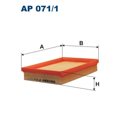 Слика на филтер за воздух FILTRON AP 071/1 за Mazda 121 Metro Estate (DW) 1.3 16V - 63 коњи бензин