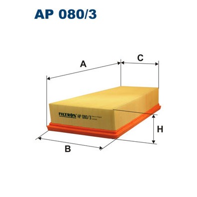 Слика на филтер за воздух FILTRON AP 080/3 за Peugeot 306 Saloon 2.0 - 132 коњи бензин