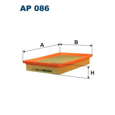 Слика на филтер за воздух FILTRON AP 086 за Fiat Uno (146 A,E) 1983 1.0 Alcool - 54 коњи алкохол
