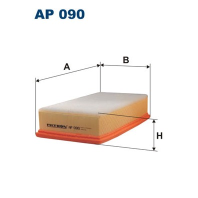 Слика на филтер за воздух FILTRON AP 090 за Citroen C8 EA,EB 3.0 V6 - 204 коњи бензин