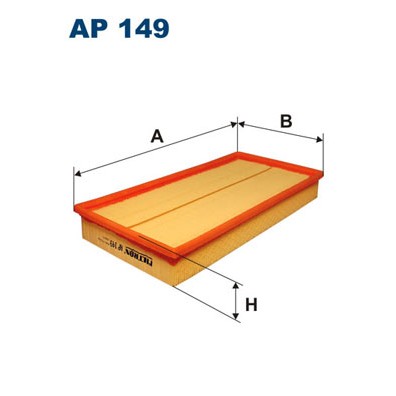Слика на филтер за воздух FILTRON AP 149 за Volvo 850 Station Wagon (LW) 2.3 - 144 коњи бензин