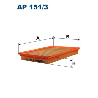 Слика на филтер за воздух FILTRON AP 151/3 за Ford Fiesta MK 4 (ja,jb) 1.3 i - 50 коњи бензин
