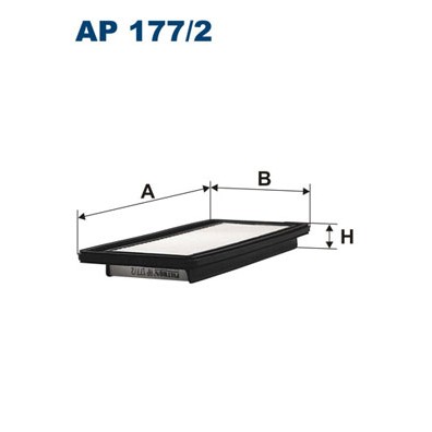 Слика на филтер за воздух FILTRON AP 177/2 за Hyundai Atos (MX) 1.0 i - 58 коњи бензин