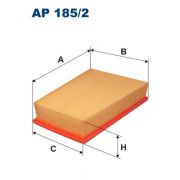 Слика 1 на филтер за воздух FILTRON AP 185/2