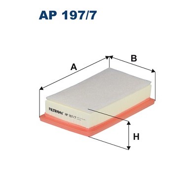 Слика на филтер за воздух FILTRON AP 197/7 за Kia Stonic (YB) 1.6 CRDi - 110 коњи дизел